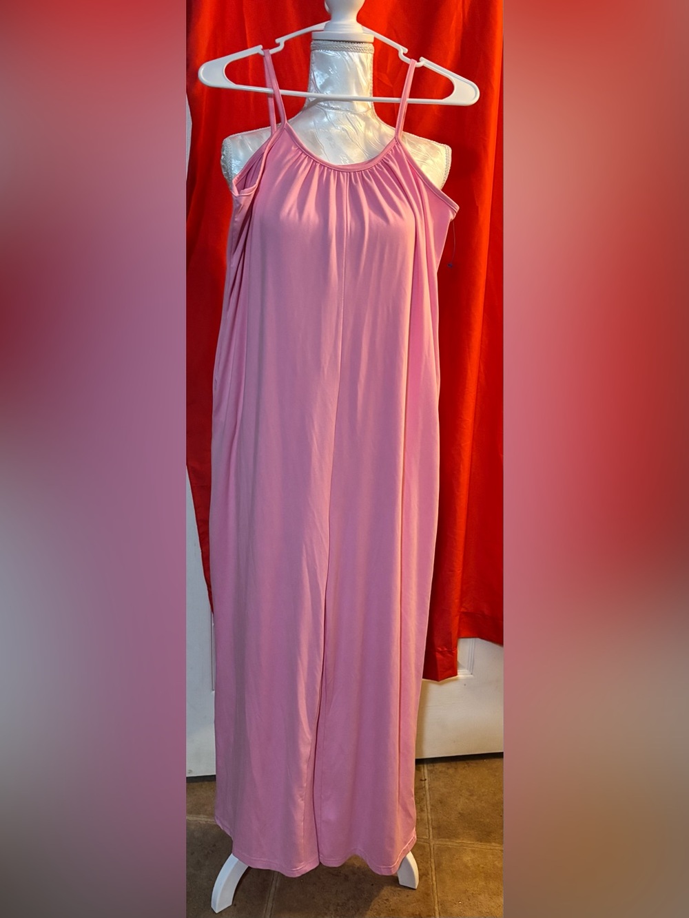 Pink Sleeveless jumpsuit